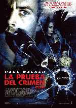 cartula carteles de La Prueba Del Crimen