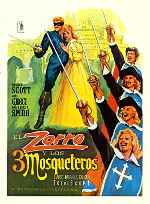 carátula carteles de El Zorro Y Los 3 Mosqueteros