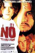 carátula carteles de No Te Fallare