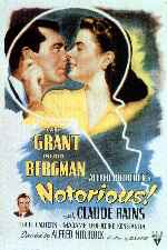 cartula carteles de Notorious - 1946