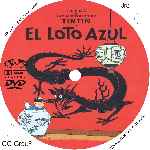 carátula cd de Las Aventuras De Tintin - El Loto Azul - Custom
