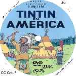 carátula cd de Las Aventuras De Tintin - Tintin En America - Custom