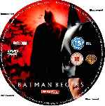 cartula cd de Batman Begins - Custom - V2