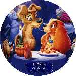 cartula cd de La Dama Y El Vagabundo - Clasicos Disney - Custom