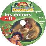 carátula cd de El Maravilloso Mundo De Los Animales - Volumen 11 - Los Monos - Custom