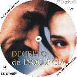 carátula cd de Decreto De Inocencia - Custom
