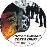 cartula cd de Rapido Y Furioso 3 - Reto Tokio - Custom