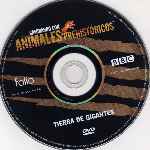 carátula cd de Bbc - Caminando Con Animales Prehistoricos - Tierra De Gigantes