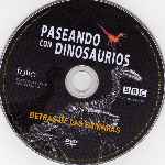 carátula cd de Bbc - Paseando Con Dinosaurios - Detras De Las Camaras