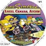carátula cd de Los Simpson - Luces Camara Accion - Custom