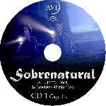 carátula cd de Sobrenatural - Temporada 01 - Disco 01 - Custom