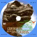 carátula cd de Bbc - Caminando Entre Dinosaurios - 1999 - Custom - V2
