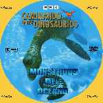 cartula cd de Bbc - Caminando Entre Dinosaurios - Monstruos Del Oceano