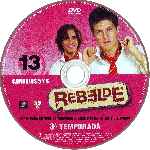 carátula cd de Rbd - Rebelde - Temporada 03 - Dvd 13