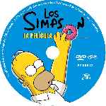 carátula cd de Los Simpson - La Pelicula - Custom