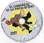 carátula cd de Las Aventuras De Tintin - El Cangrejo De Las Pinzas De Oro