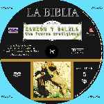cartula cd de La Biblia - Volumen 08 - Sanson Y Dalila I - Custom