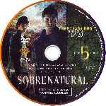 cartula cd de Sobrenatural - Temporada 01 - Disco 05