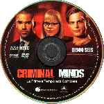 carátula cd de Criminal Minds - Temporada 01 - Disco 06 - Region 4
