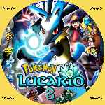 carátula cd de PokÃ©mon 08 - Lucario Y El Misterio De Mew - Custom