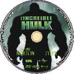 carátula cd de El Increible Hulk - 2008 - Custom - V05