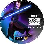 carátula cd de Star Wars - The Clone Wars - Temporada 01 - Disco 01 - Custom