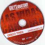 cartula cd de Greys Anatomy - Temporada 04 - Disco 03 - Region 1-4