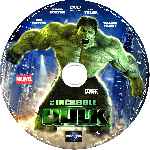 carátula cd de El Increible Hulk - 2008 - Custom - V03