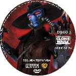 carátula cd de Star Wars - The Clone Wars - Temporada 02 - Disco 01 - Custom