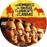 carátula cd de Los Hombres Que Miraban Fijamente A Las Cabras - Custom - V3