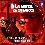 carátula cd de El Planeta De Los Simios - 1968 - Custom - V3