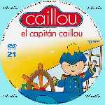 cartula cd de Caillou - Volumen 21 - El Capitan Caillou - Custom