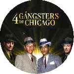 carátula cd de 4 Gangsters De Chicago - Custom - V2