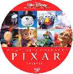 carátula cd de Los Mejores Cortos De Pixar - Volumen 01 - Custom - V2