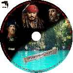 carátula cd de Piratas Del Caribe - Navegando Aguas Misteriosas - Custom