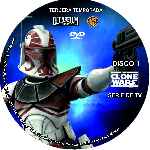 carátula cd de Star Wars - The Clone Wars - Temporada 03 - Disco 01 - Custom