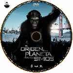 carátula cd de El Origen Del Planeta De Los Simios - Custom - V04