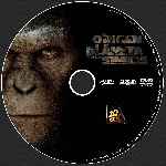 carátula cd de El Origen Del Planeta De Los Simios - Custom - V06