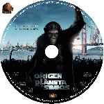 carátula cd de El Origen Del Planeta De Los Simios - Custom - V07