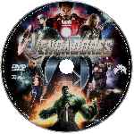 carátula cd de Los Vengadores - 2012 - Custom - V02