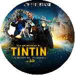 carátula cd de Las Aventuras De Tintin - El Secreto Del Unicornio - 2011 - Custom - V08
