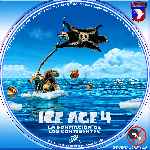 carátula cd de Ice Age 4 - La Formacion De Los Continentes - Custom