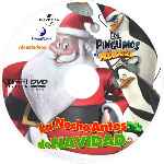 carátula cd de Los Pinguinos De Madagascar - La Noche Antes De Navidad - Custom