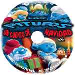 carátula cd de Los Pitufos - Un Cuento De Navidad - Custom