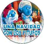 carátula cd de Una Navidad Con Los Pitufos - Custom