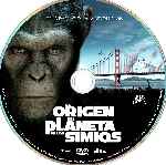 carátula cd de El Origen Del Planeta De Los Simios - Custom - V12
