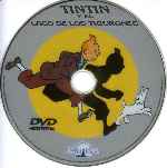 carátula cd de Las Aventuras De Tintin - Tintin Y El Lago De Los Tiburones - Custom