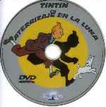 carátula cd de Las Aventuras De Tintin - Aterrizaje En La Luna - Custom