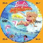carátula cd de Barbie En Una Aventura De Sirenas - Custom - V3