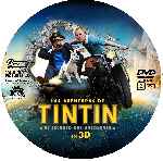 carátula cd de Las Aventuras De Tintin - El Secreto Del Unicornio - 2011 - Custom - V09